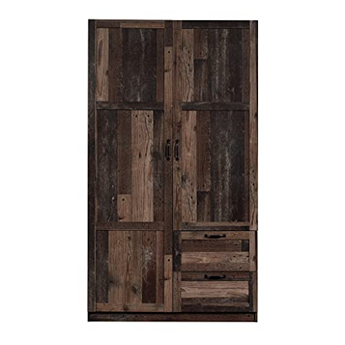 Sauder Miscellaneous Storage Wardrobe/Storage Cabinet/Pantry Cabinet, Reclaimed Pine Finish | Miscellaneous Storage - color: Reclaimed Pine