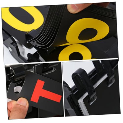 Kisangel Portable Flip Scoreboard for Sports Games PVC Tabletop Scorekeeper for Basketball Tennis Badminton Baseball Easy to Use and Clean Digit Display