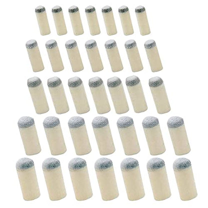 100 Pcs Pool Cue Tips,Push-in Snooker Replacements Accessories | Slip on Billiard Tips, No Glue or Tools Required, 5 Sizes,9mm/10mm/11mm/12mm/13mm