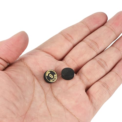 PATIKIL Pool Cue Tips Multiple Layer Pool Billiard Cue Tips Laminated Glue-on Snooker Stick Tip Billiard Accessories - size: 11mm, style: Soft