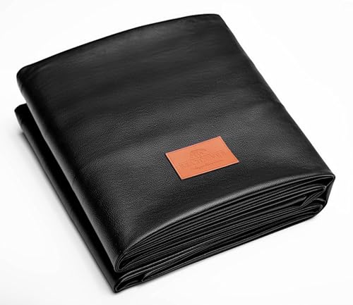 Heavy Duty Leatherette Billiard Pool Table Cover, Waterproof & Tearproof Cover for Pool Table 7/8/9FT (Black/Faux Lambskin, 8FT-(100"LX 56"WX 8“H)) - color: Black/Faux Lambskin, size: 8FT-(100"LX 56"WX 8“H)