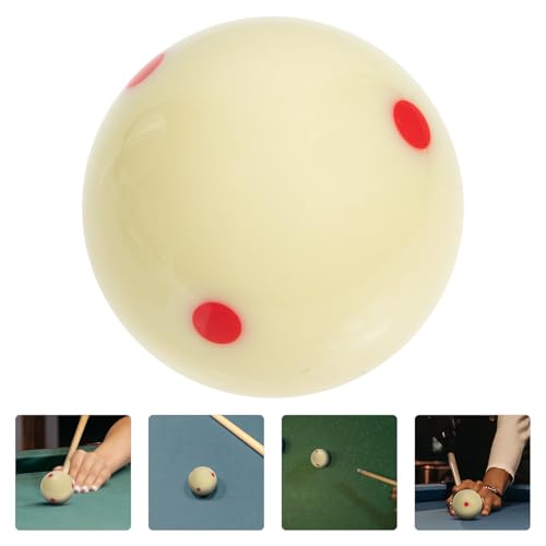 Regulation Six Dots Professional Cue Ball White Billiard Ball for Pool Table Training High-Grade Phenolic Resin Scratch Resistant