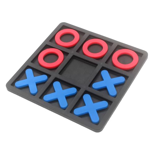 Tic Tac Toe Board Game,Tic Tac Toe Family Game, Classic Board Game, Classical Family Board Game,Children's Tic Tac Toe Game, Plastic tic tac Toe Game, Board Size 15 X 15 cm