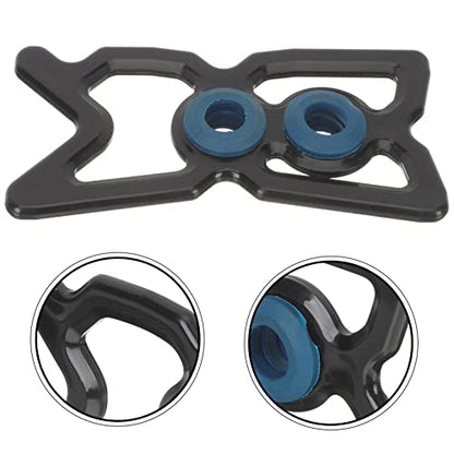 Happyyami Convenient Cue Holder for Billiards Portable Rest Cue Rack Durable Nine Ball Pole Stand Lightweight Bridge Head for Pool Table Easy to Use and Carry