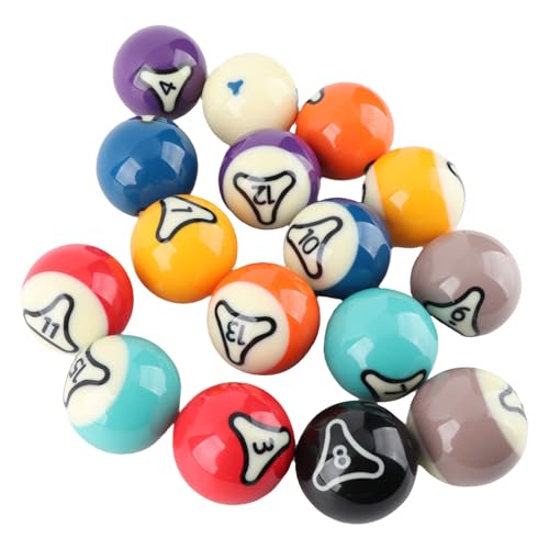 Pilipane Billiard Balls Set Professional Tournament Style Pool Balls for Billiards Games and Family Entertainment Resin Material 57.2mm Dia 16Pcs with Wiping Cloth