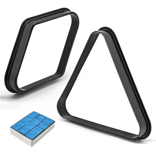 Plastic Pool Ball Rack Billiard Ball Triangle Rack, Pool Table Ball Holder Positioning Rack,2-1/4" Pool Ball Rack