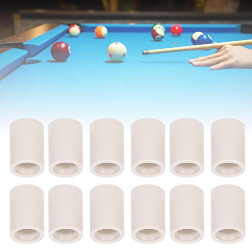 Pool Cue Ferrules, 40 PCS 13mm Fiber Replacement Ferrules Billiard Stick with Screw On Installation for House Bar 8 9 Ball Pool - size: 13MM 0.8"