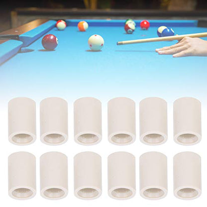 Pool Cue Ferrules, 40 PCS 13mm Fiber Replacement Ferrules Billiard Stick with Screw On Installation for House Bar 8 9 Ball Pool - size: 13MM 0.8"
