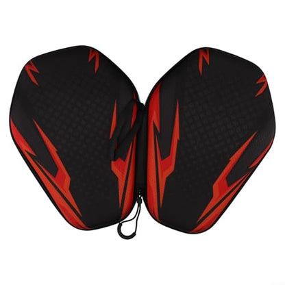 FABULETTA Table Tennis Racket Case, EVA Hard Shell Pong Paddle Bag with Hand Strap, Waterproof Storage Box for 2 Rackets or 1 Racket and 2 Balls, Protective Cover fo - color: PB005-B model