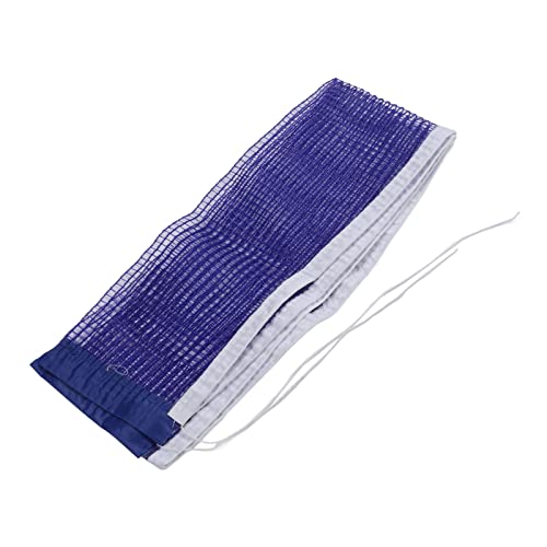 Table Tennis Net Pingpong Net Replacement, Durable Portable Blue Polyester Net with Iron Brackets for Office Table Family Dining Table Classroom Desk
