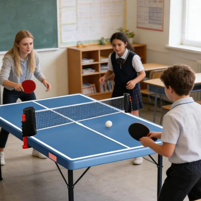 Table Tennis Net Stand, Retractable Design, 20x15x6cm, Tennis Net Post, Sports Pong Mest, Easy to Carry, for Home, Indoor Practice, Training, Game Play,