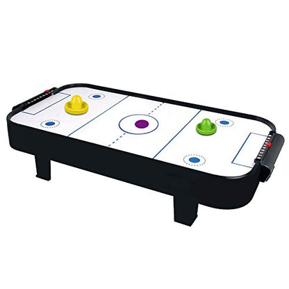ONE250 Air Hockey Pushers and Red Air Hockey Pucks, Goal Handles Paddles Replacement Accessories for Game Tables (4 Striker, 4 Puck Pack) - color: Yellow & Green