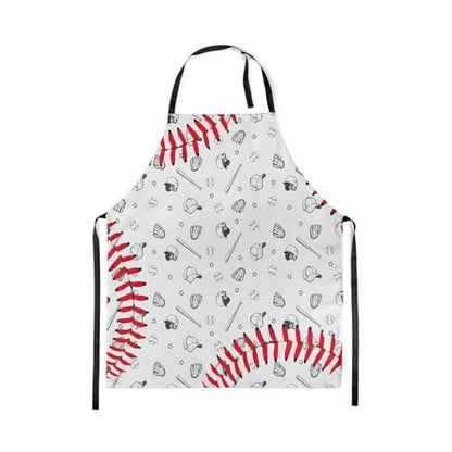Castle Fairy Basketball Kitchen Apron - color: Sketch Baseball