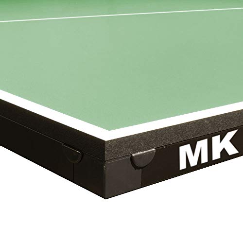 Pool Table Conversion Top - Go from Pool to Ping Pong in Seconds - Regulation Size - 9' x 5' - 19mm Thick Top - Regulation Net Set Included - Warranty: 3-Year - color: Green