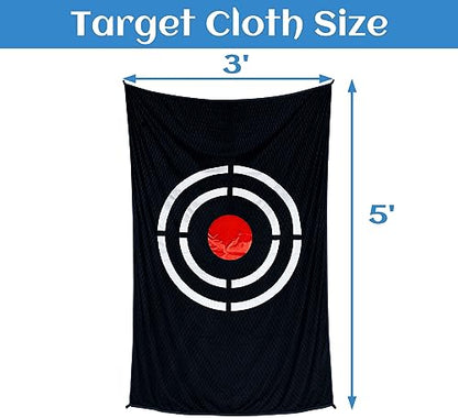 Golf Target Cloth for Net Replacement - Enthusiasts and Professional Golfers Practice Training Aids for Garage/Backyard - style: 5X3FT Golf Target