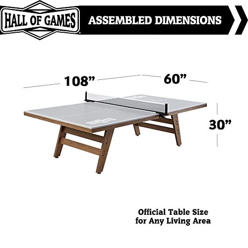 Hall of Games Table Tennis Tables Multiple Styles, Furniture Quality Ping Pong Tables with Easy Clamp Nets, Perfect for Family Game Rooms