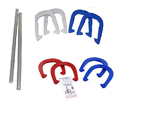 Set of St. Pierre Tournament Regulation Stakes, Professional Horseshoes Set, and Royal Horseshoe Set