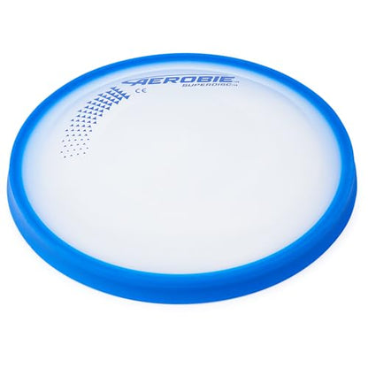 Aerobie Superdisc Outdoor Flying Disc, Flying Ring for Kids Parties and Backyard Games, Teen Boys Gift Ideas, Kids Toys for Ages 5 & Up, Blue, 10”