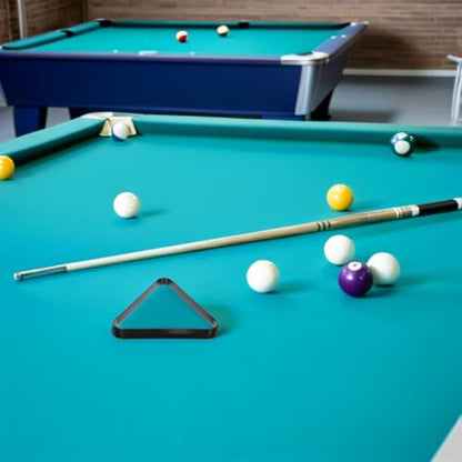 BESTonZON Mini Triangle Pool Rack, Pool Table Accessories, Black Plastic, 5.1 inches, for Kids and Families