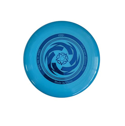 Glow in the Dark Ultimate with Soft Grip Frisbee Disc 175 Grams,10.5 inches Sport Disc, Great for Backyard, Park, Beach, Camping, pet and More - color: Blue