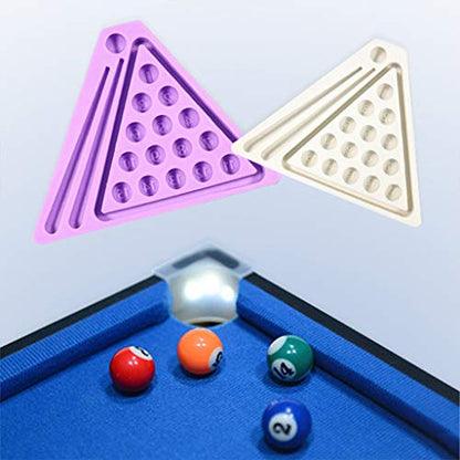 Billiard Ball Set Resin Casting Mold Pool Table Set Mold Candle Soap Resin Craft, as the picture shows