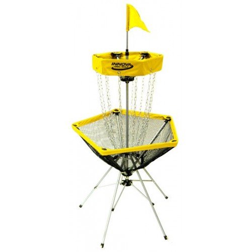 DISCatcher Traveler Disc Golf Target Basket (Yellow)