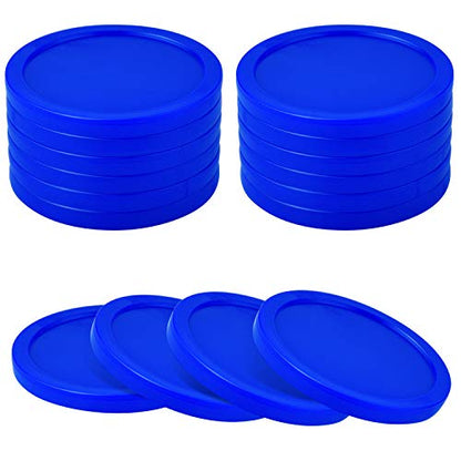 Coopay 12 Pieces Home Air Hockey Pucks 2.5 Inch Heavy Replacement Pucks for Game Tables Equipment Accessories, 12 Grams - color: Blue