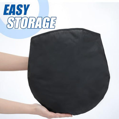 Gemscream Giant Flying Disc Soft Foldable Flying Ring Throwing Safe Lightweight Fabric Disc with Storage Bag for Summer Kids Adults Family Outdoor Fun School Activities - size: 27.6 Inch
