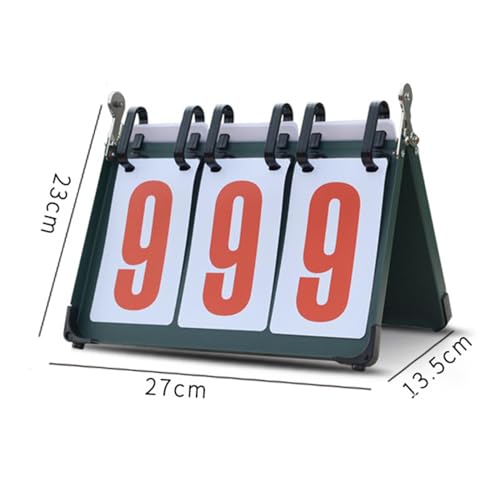 harayaa Sports Scoreboard Tabletop Portable Flip Number Score Board Score Counter Flippers Lightweight Water Resistant Suitable for Soccer Basketball