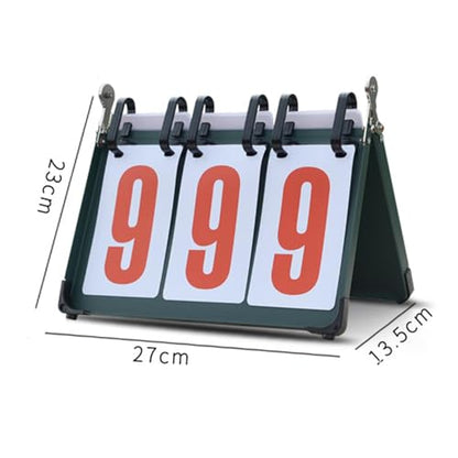 harayaa Sports Scoreboard Tabletop Portable Flip Number Score Board Score Counter Flippers Lightweight Water Resistant Suitable for Soccer Basketball
