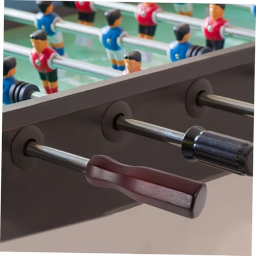 2pcs Table Soccer Rod Handle Solid Wood Ergonomic Octagonal Shape Replacement Part for Foosball Machine