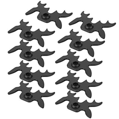 Pool Bridge Set – 10-Piece Slip-On Moosehead-Shaped Billiard Bridge for Sports, Compatible with Standard Pool Cues, Plastic Construction