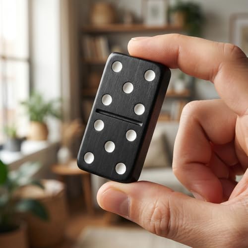 Mini Wooden Dominoes Set for Adults, 2 Pack - Classic Double Six Domino Game in a Wooden Case - Educational Board Games & Activity for Teens, Adults - style: 2 Pack