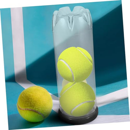 Toyvian Portable Tennis Balls Storage Bottle Clear Organizer for Tennis Badminton Table Tennis Lightweight and Durable Sports Supply Container