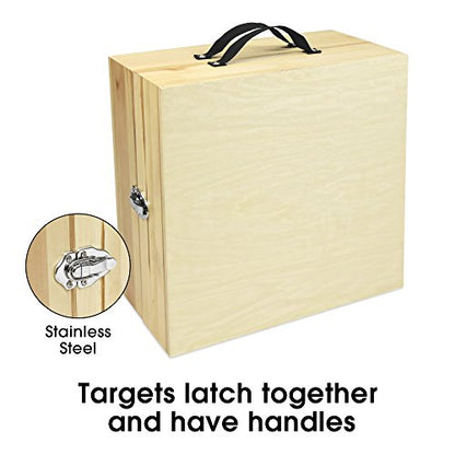GoSports Premium Birch Wood Washer Toss Game - Portable Set Includes 2 Targets and 8 Washers - For Backyard and Outdoor Acitivies for Family and Adults