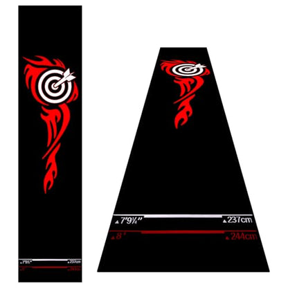Thmins Darts Mat with Throw Line for Dart Board, Non-Slip Floor Mat with Standard Oche Distances and Protective Surface
