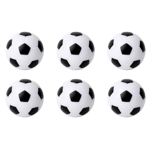 GSE Games & Sports Expert 6/12-Pack Foosball Table Replacement Balls, 36mm(1.42") Tabletop Soccer Football Balls for Foosball Table Accessories - color: White-6 Pack
