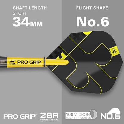 Target Darts Bolide Void 90% Tungsten Dart Set, Steel Tip Swiss Point Darts | 21G/22G/23G/24G/25G/25G | Professional Darts Sets, Black Darts, Swiss Point Tool Included - size: 23G, style: Barrel 04
