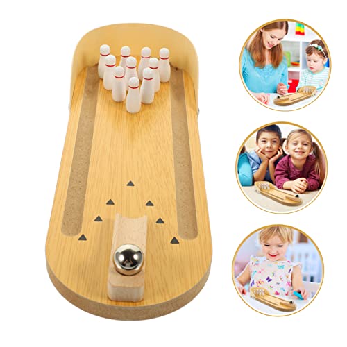 1Set Mini Bowling Game Interactive Desktop Game for Seniors Fun Indoor Activity to Prevent and Enhance Learning for Adults