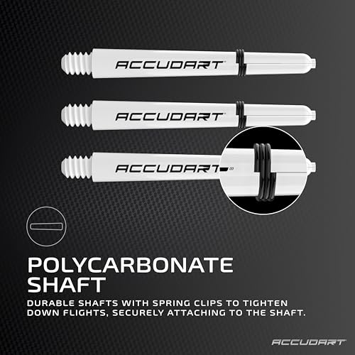Accudart Soft Tip Dart Set 4.0 – Tungsteel Barrels, Round‑Groove Grip, Polycarbonate Shafts, Standard Flights, Pocket Wallet Storage – Ideal for Electronic Dartboards