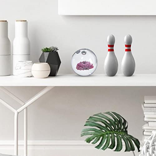 3D Sport Ball Resin Molds Silicone, Bowling Pin with Ball Mold Resin Kit, Hemisphere Mould DIY Casting Bowling Games Toys, Family Sport Tools, Candle Fondant Cake Decoration