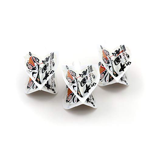 CUESOUL TERO AK4 Dart Flights Standard Shape,Peking Opera Design,Set of 3 pcs - color: White