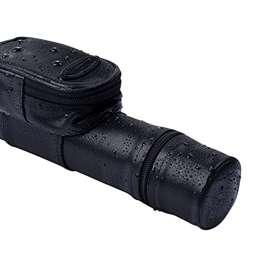Casemaster Q-Vault Supreme Billiard/Pool Cue Hard Case, Holds 1 Complete 2-Piece Cue (1 Butt/1 Shaft) - color: Black
