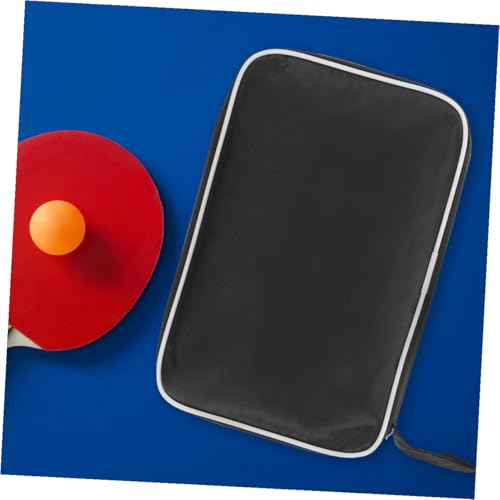 Kisangel Portable Table Tennis Paddle Bag Protective Case Scratch Zipper Storage Pouch for Paddle and Balls Lightweight Organizer