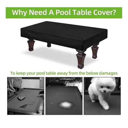 Billiard Pool Table Cover - Durable Dust Cover for Indoor and Outdoor Use, Protects Billiard Tables from Dust and Damage