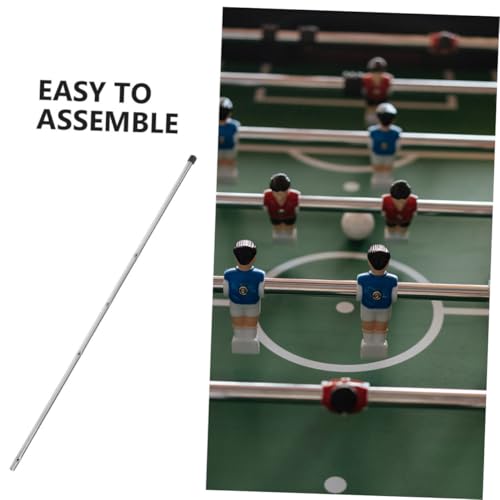 Toyvian 2pcs Soccer Machine Pole Replacement Rods for Foosball Table Operation Poles Comfortable to Install