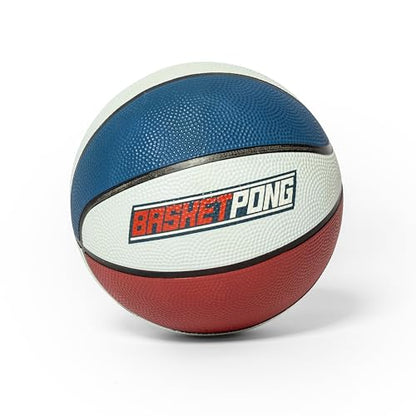 BasketPong USA – Giant Yard Pong and Basketball Game with 12 Buckets, 2 Balls, Carrying Bag, and Air Pump – Outdoor Game for Lawn, Backyard, Beach, and Parties