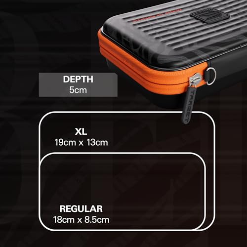 Target Darts Raymond van Barneveld Ghost Series XL Takoma Wallet, Regular – Darts Case, Black/White Storage Cases, Zipper Dart Holder, Professional Accessories – Holds 6 Fully Assembled Darts - style: XL Wallet
