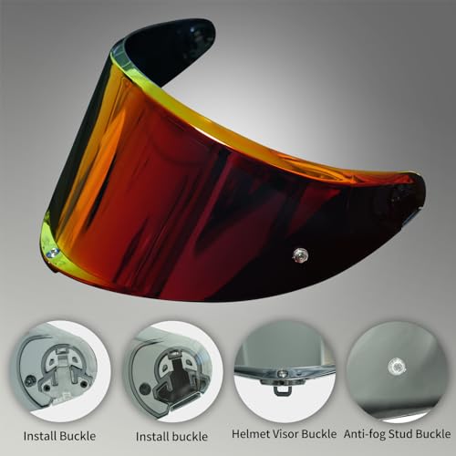 AGV K6 and K6S Visor (Deep Gold Red) - color: Deep Gold Red