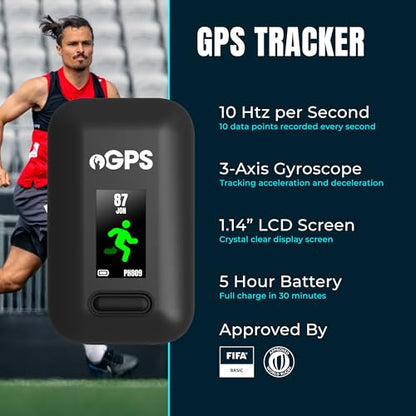 PitcheroGPS Soccer Tracker & Vest - Tracks 18 Key Performance Metrics - Includes 60 Days Subscription. Soccer Training Equipment for Performance & Fitness Tracking (Adult Medium) - size: Adult Medium